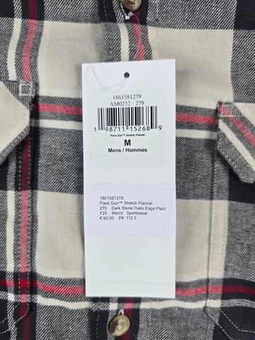 Columbia Flare Gun™ Stretch Flannel Dark Stone Trails Edge Plaid Heren M