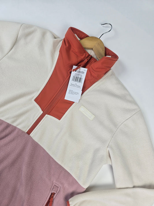 Columbia Sequoia Grove™ 1.2 Zip Fleece Chalk. Eraser Pink. Tuscan Dames M