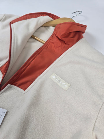 Columbia Sequoia Grove™ 1.2 Zip Fleece Chalk. Eraser Pink. Tuscan Dames M