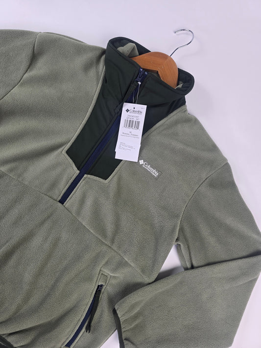 Columbia Sequoia Grove™ 1.2 Zip Fleece Stone Green. Greenscape. Coll Navy Dames M