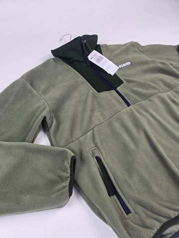 Columbia Sequoia Grove™ 1.2 Zip Fleece Stone Green. Greenscape. Coll Navy Dames M