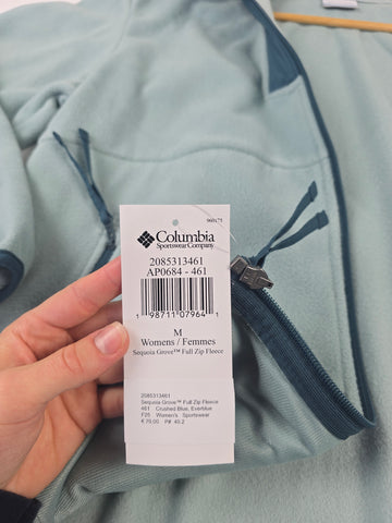 Columbia Sequoia Grove™ Full Zip Fleece Crushed Blue. Everblue Dames M
