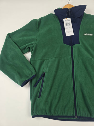 Columbia Sequoia Grove™ Full Zip Fleece Rain Forest. Collegiate Navy Dames M