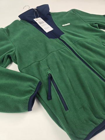 Columbia Sequoia Grove™ Full Zip Fleece Rain Forest. Collegiate Navy Dames M