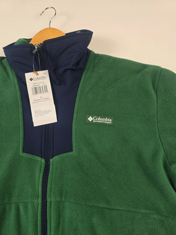 Columbia Sequoia Grove™ Full Zip Fleece Rain Forest. Collegiate Navy Dames M