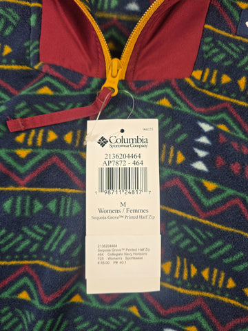 Columbia Sequoia Grove™ Printed Half Zip Collegiate Navy Horizons Dames M