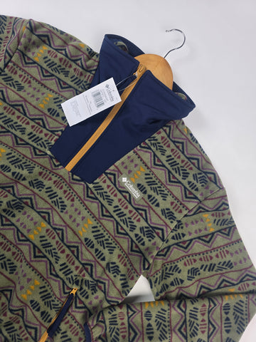 Columbia Sequoia Grove™ Printed Half Zip Stone Green Horizons Dames M