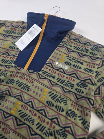 Columbia Sequoia Grove™ Printed Half Zip Stone Green Horizons Dames M