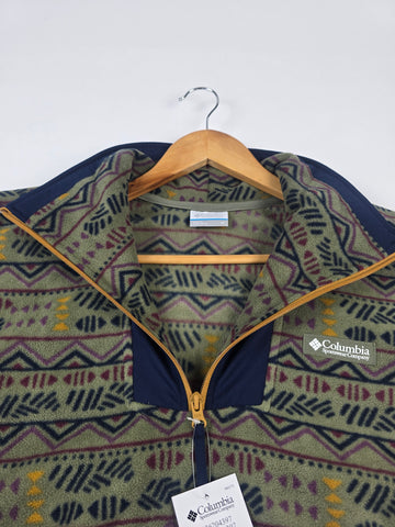 Columbia Sequoia Grove™ Printed Half Zip Stone Green Horizons Dames M