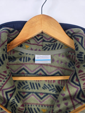 Columbia Sequoia Grove™ Printed Half Zip Stone Green Horizons Dames M