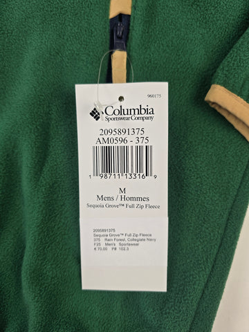 Columbia Sequoia Grove™ Full Zip Fleece Rain Forest. Collegiate Navy Heren M