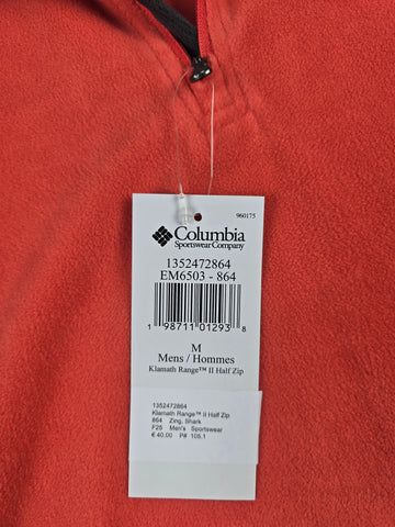 Columbia Klamath Range™ II Half Zip Zing. Shark Heren M