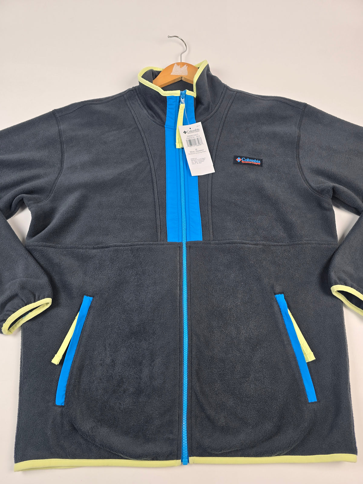Columbia Backbowl™ II Full Zip Fleece Black. Compass Blue Heren M