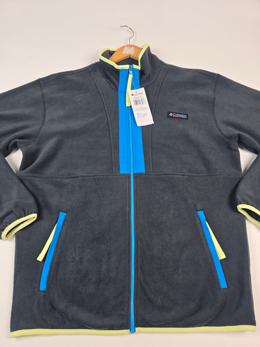 Columbia Backbowl™ II Full Zip Fleece Black. Compass Blue Heren M