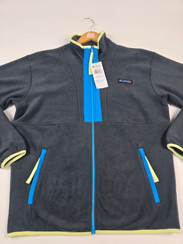 Columbia Backbowl™ II Full Zip Fleece Black. Compass Blue Heren M