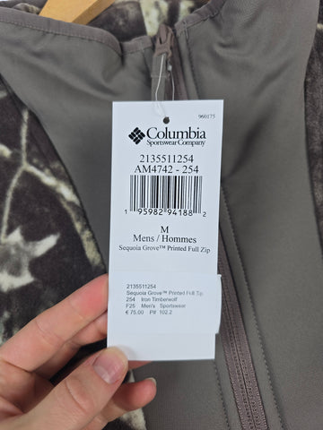 Columbia Sequoia Grove™ Printed Full Zip Iron Timberwolf Heren M