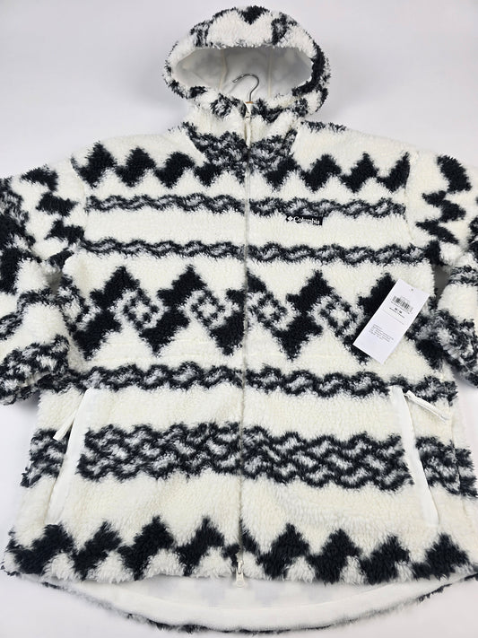 Columbia Rare Escape™ Hooded Full Zip Shark Knit Knot Tonal Dames M