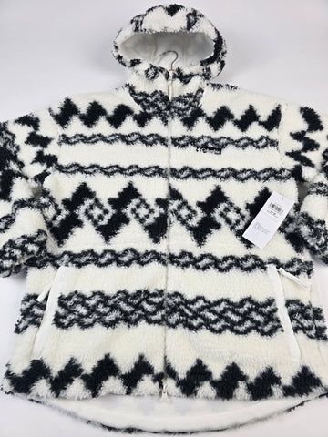 Columbia Rare Escape™ Hooded Full Zip Shark Knit Knot Tonal Dames M