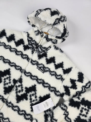 Columbia Rare Escape™ Hooded Full Zip Shark Knit Knot Tonal Dames M