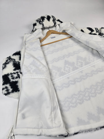 Columbia Rare Escape™ Hooded Full Zip Shark Knit Knot Tonal Dames M