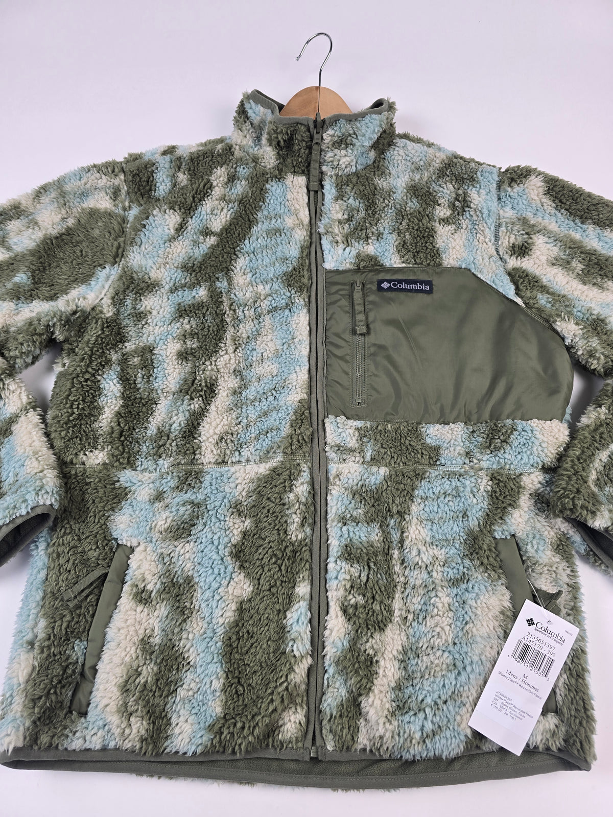 Columbia Winter Pass™ Reversible Fleece Stone Green. Tracks Heren M