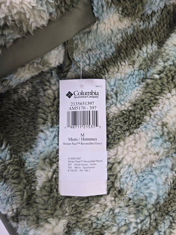 Columbia Winter Pass™ Reversible Fleece Stone Green. Tracks Heren M