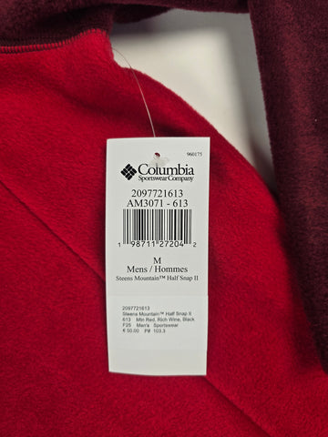 Columbia Steens Mountain™ Half Snap II Mtn Red. Rich Wine. Black Heren M
