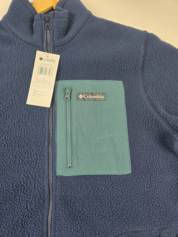 Columbia Jasper Ridge™ Pebbled Full Zip Fleece Collegiate Navy. Everblue Heren M