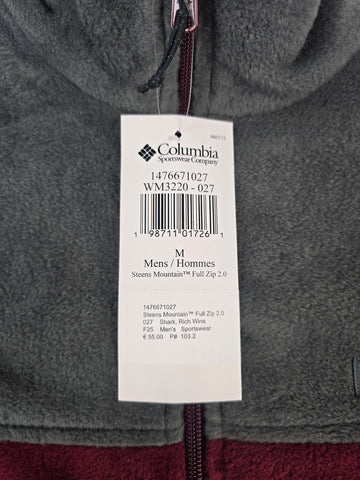 Columbia Steens Mountain™ Full Zip 2.0 Shark. Rich Wine Heren M
