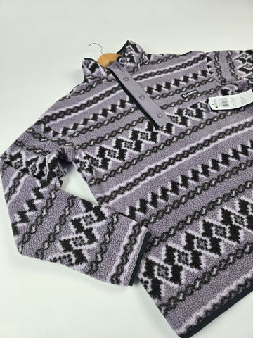 Columbia Helvetia™ II Printed Half Snap Fleece Shale Purple KnitKnot Heren M