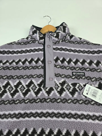 Columbia Helvetia™ II Printed Half Snap Fleece Shale Purple KnitKnot Heren M