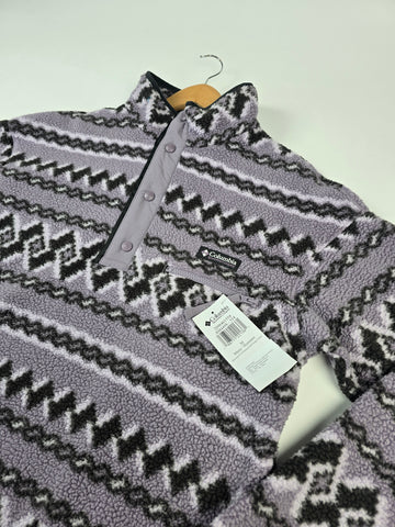 Columbia Helvetia™ II Printed Half Snap Fleece Shale Purple KnitKnot Heren M