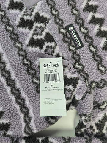 Columbia Helvetia™ II Printed Half Snap Fleece Shale Purple KnitKnot Heren M