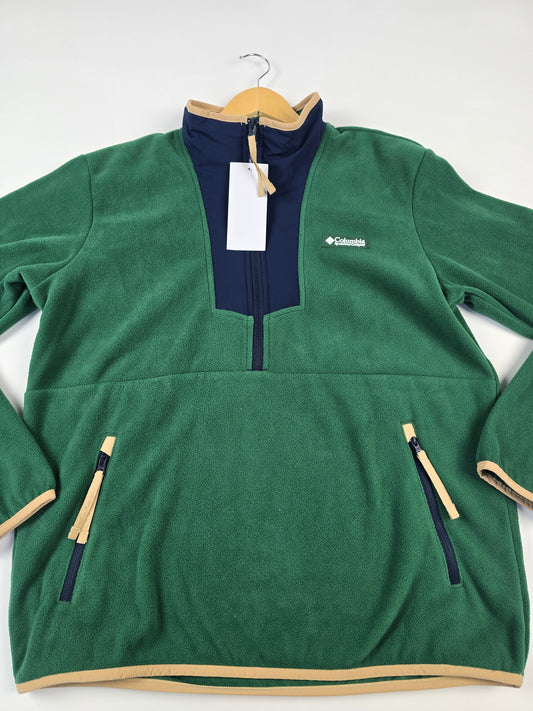 Columbia Sequoia Grove™ Half Zip Fleece Rain Forest. Coll Navy Heren M