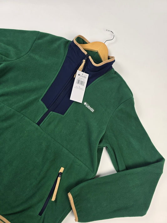 Columbia Sequoia Grove™ Half Zip Fleece Rain Forest. Coll Navy Heren M