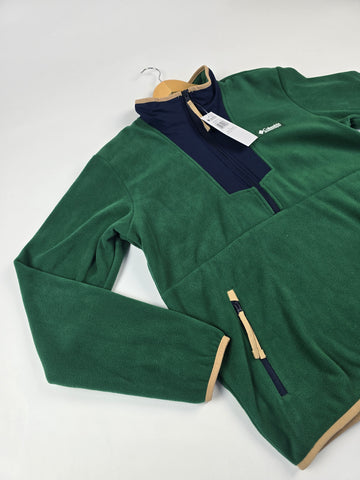 Columbia Sequoia Grove™ Half Zip Fleece Rain Forest. Coll Navy Heren M