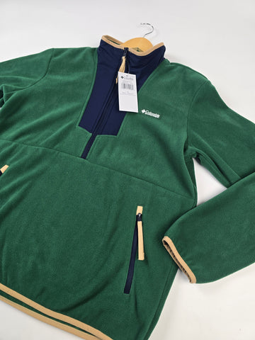 Columbia Sequoia Grove™ Half Zip Fleece Rain Forest. Coll Navy Heren M