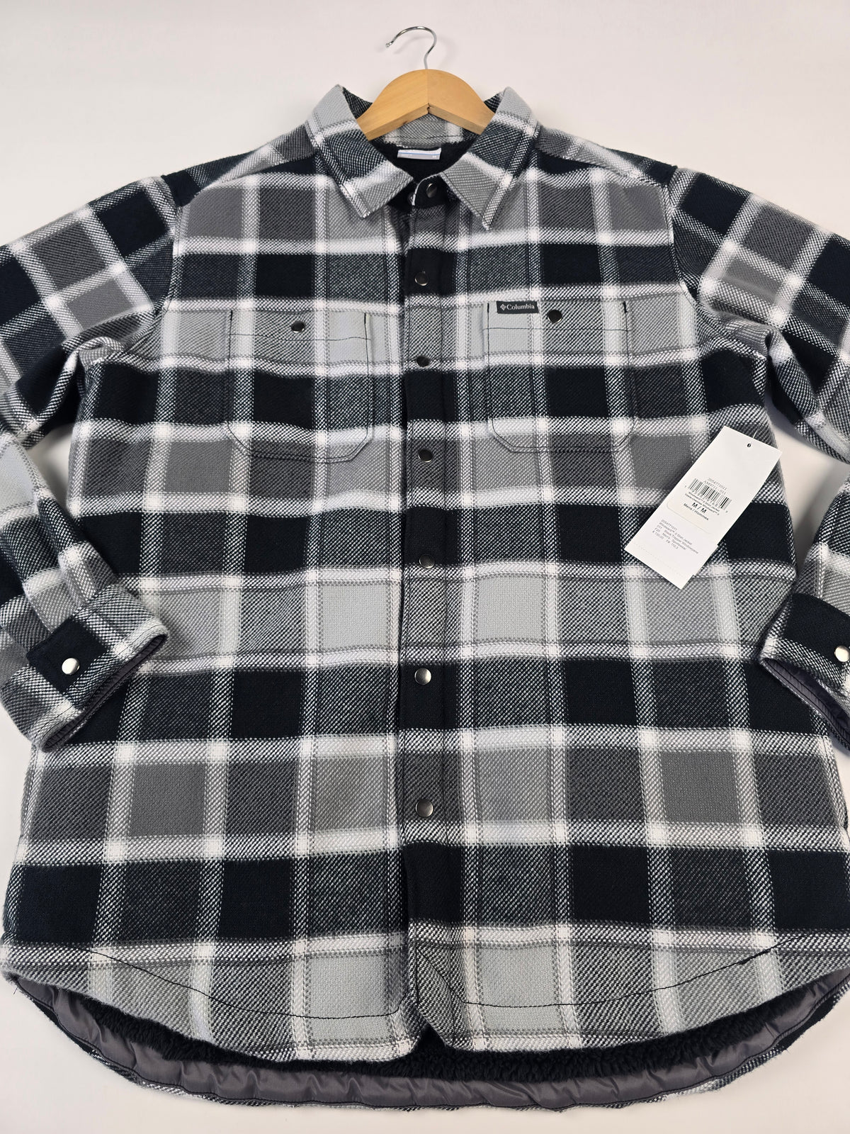 Columbia Windward™ II Shirt Jacket Black Trapper Windowpane Heren M