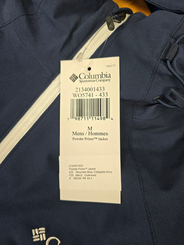 Columbia Powder Prime™ Jacket Mountain Blue. Collegiate Navy Heren M