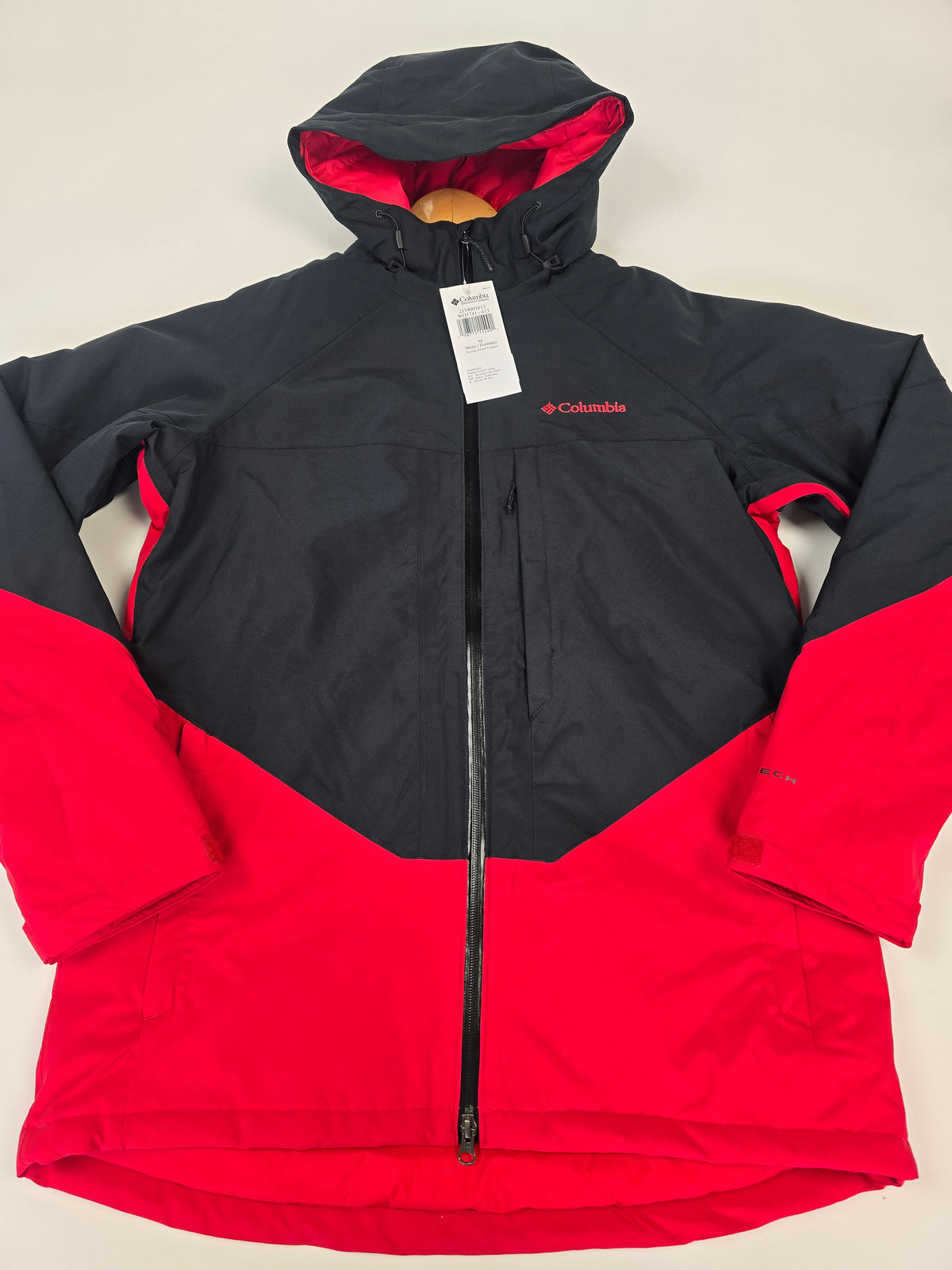 Columbia Powder Prime™ Jacket Mountain Red. Black Heren M