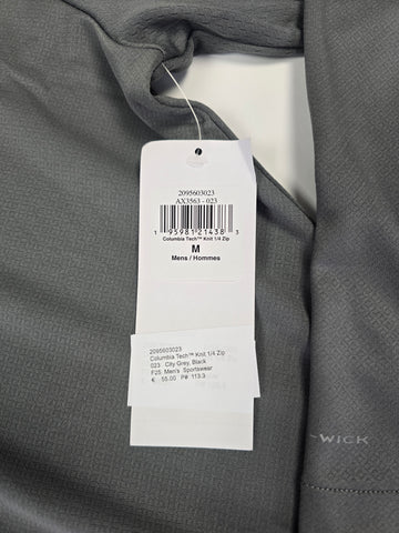 Columbia Columbia Tech™ Knit 1.4 Zip City Grey. Black Heren M