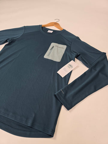 Columbia Columbia Tech™ Knit Long Sleeve Crew Everblue. Crushed Blue Heren M