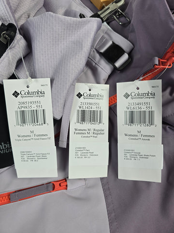 Columbia Coreshot™ Ski Set Lavender Pearl. Shale Purple Dames M
