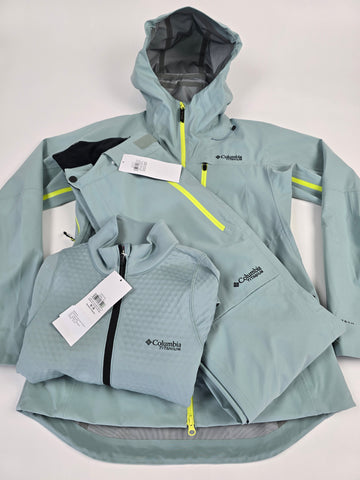 Columbia Platinum Peak™ II 3L Shell Ski Set Crushed Blue Dames M