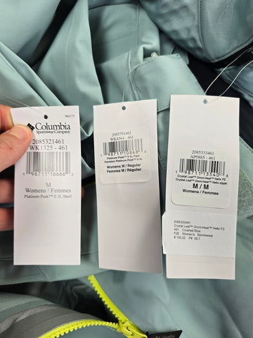 Columbia Platinum Peak™ II 3L Shell Ski Set Crushed Blue Dames M