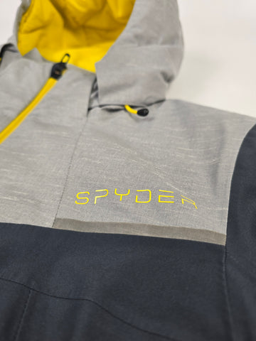Spyder Skijas Goretex Grijs Geel Heren S