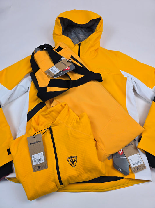 Rossignol Ciastel Ski Set Saffron Ylw Heren M
