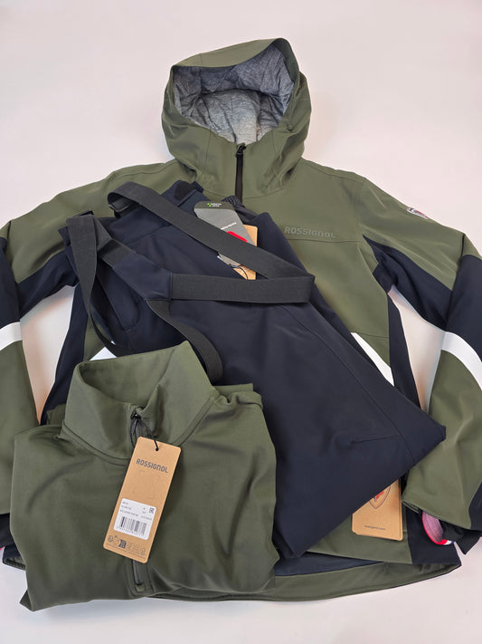 Rossignol Ciastel Ski Set Olive Shadow Heren M