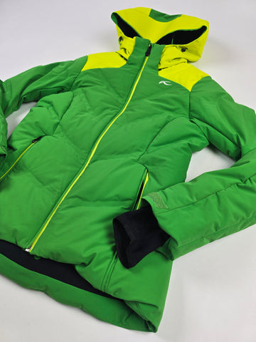 Kjus Premium Down Skijas Groen Geel Dames XS