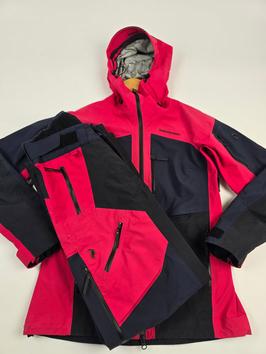 Peak Performance Gore-tex Graviti 3L Skipak Grav Roze Zwart Dames S